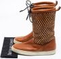 Christian Louboutin Pre-owned Leather boots Brown Dames - Thumbnail 8