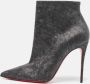 Christian Louboutin Pre-owned Leather boots Gray Dames - Thumbnail 2