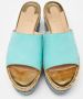 Christian Louboutin Pre-owned Leather espadrilles Blue Dames - Thumbnail 3