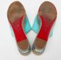 Christian Louboutin Pre-owned Leather espadrilles Blue Dames - Thumbnail 6