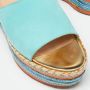 Christian Louboutin Pre-owned Leather espadrilles Blue Dames - Thumbnail 8