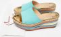 Christian Louboutin Pre-owned Leather espadrilles Blue Dames - Thumbnail 9