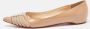 Christian Louboutin Pre-owned Leather flats Beige Dames - Thumbnail 2