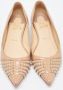Christian Louboutin Pre-owned Leather flats Beige Dames - Thumbnail 3