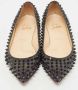 Christian Louboutin Pre-owned Leather flats Black Dames - Thumbnail 3