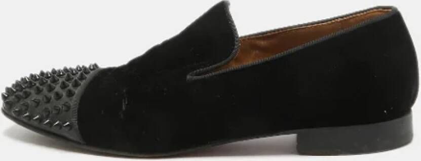 Christian Louboutin Pre-owned Leather flats Black Heren