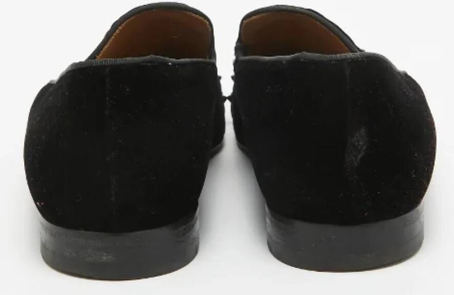 Christian Louboutin Pre-owned Leather flats Black Heren