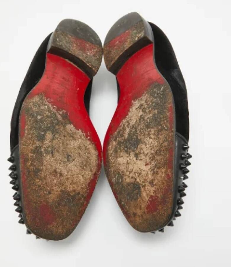Christian Louboutin Pre-owned Leather flats Black Heren