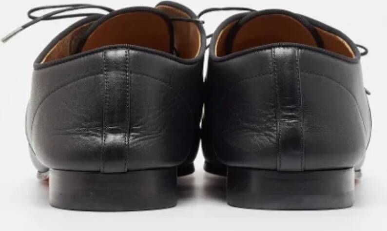 Christian Louboutin Pre-owned Leather flats Black Heren