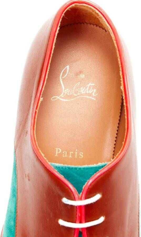 Christian Louboutin Pre-owned Leather flats Multicolor Dames