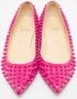 Christian Louboutin Pre-owned Leather flats Pink Dames - Thumbnail 3