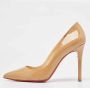 Christian Louboutin Pre-owned Leather heels Beige Dames - Thumbnail 2