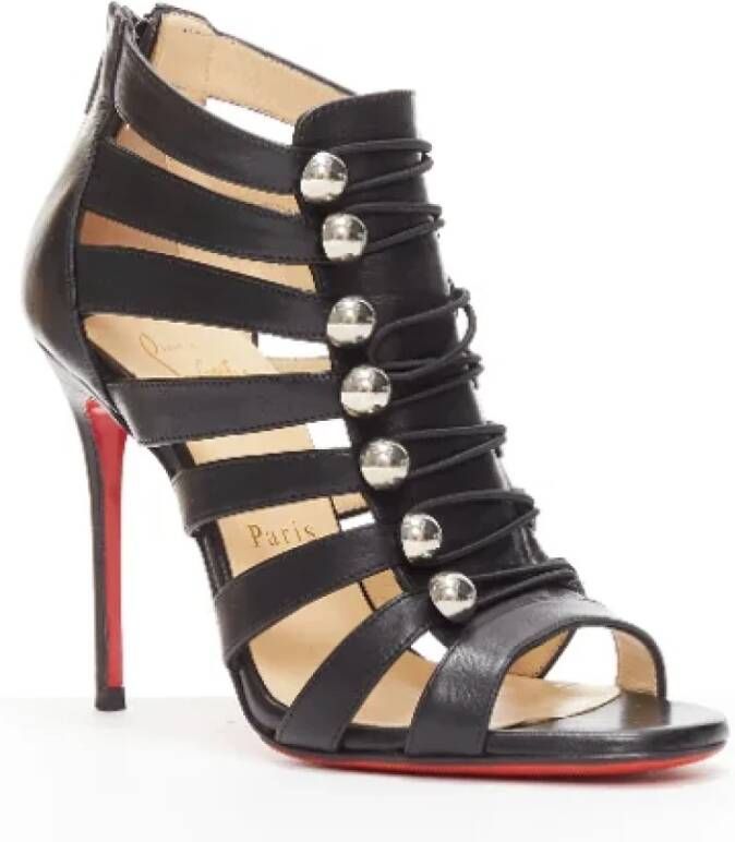 Christian Louboutin Pre-owned Leather heels Black Dames