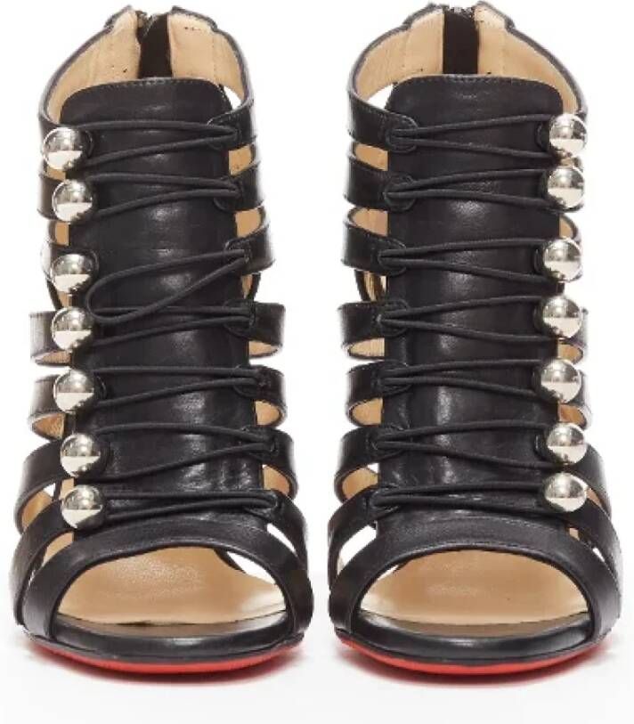Christian Louboutin Pre-owned Leather heels Black Dames