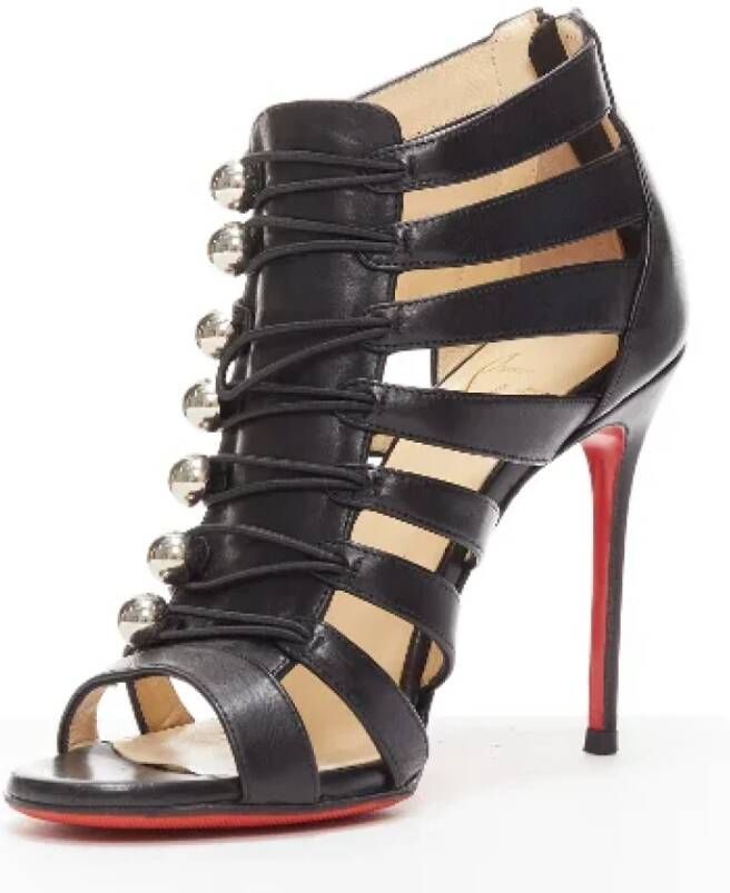 Christian Louboutin Pre-owned Leather heels Black Dames