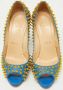 Christian Louboutin Pre-owned Leather heels Blue Dames - Thumbnail 3