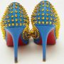 Christian Louboutin Pre-owned Leather heels Blue Dames - Thumbnail 5
