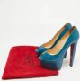 Christian Louboutin Pre-owned Leather heels Blue Dames - Thumbnail 9
