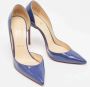 Christian Louboutin Pre-owned Leather heels Blue Dames - Thumbnail 4