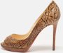 Christian Louboutin Pre-owned Leather heels Brown Dames - Thumbnail 2