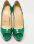 Christian Louboutin Pre-owned Leather heels Green Dames - Thumbnail 3