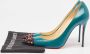 Christian Louboutin Pre-owned Leather heels Green Dames - Thumbnail 9