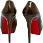 Christian Louboutin Pre-owned Leather heels Green Dames - Thumbnail 4