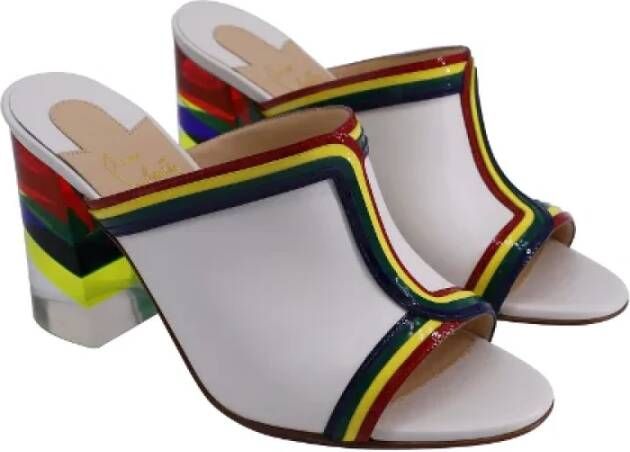 Christian Louboutin Pre-owned Leather heels Multicolor Dames