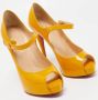 Christian Louboutin Pre-owned Leather heels Orange Dames - Thumbnail 4