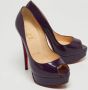 Christian Louboutin Pre-owned Leather heels Purple Dames - Thumbnail 4