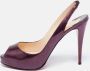 Christian Louboutin Pre-owned Leather heels Purple Dames - Thumbnail 2