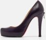 Christian Louboutin Pre-owned Leather heels Purple Dames - Thumbnail 2