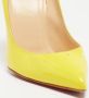 Christian Louboutin Pre-owned Leather heels Yellow Dames - Thumbnail 7