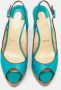Christian Louboutin Pre-owned Leather sandals Blue Dames - Thumbnail 3