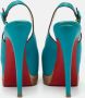Christian Louboutin Pre-owned Leather sandals Blue Dames - Thumbnail 5
