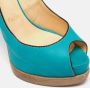 Christian Louboutin Pre-owned Leather sandals Blue Dames - Thumbnail 7