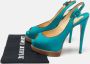 Christian Louboutin Pre-owned Leather sandals Blue Dames - Thumbnail 9