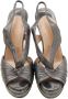 Christian Louboutin Pre-owned Leather sandals Gray Dames - Thumbnail 2