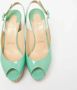 Christian Louboutin Pre-owned Leather sandals Green Dames - Thumbnail 3