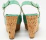 Christian Louboutin Pre-owned Leather sandals Green Dames - Thumbnail 5