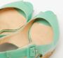 Christian Louboutin Pre-owned Leather sandals Green Dames - Thumbnail 9