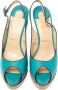 Christian Louboutin Pre-owned Leather sandals Green Dames - Thumbnail 2