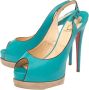 Christian Louboutin Pre-owned Leather sandals Green Dames - Thumbnail 3
