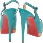 Christian Louboutin Pre-owned Leather sandals Green Dames - Thumbnail 4