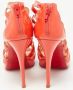 Christian Louboutin Pre-owned Leather sandals Orange Dames - Thumbnail 5