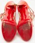 Christian Louboutin Pre-owned Leather sandals Orange Dames - Thumbnail 6