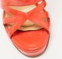 Christian Louboutin Pre-owned Leather sandals Orange Dames - Thumbnail 7