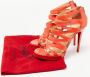 Christian Louboutin Pre-owned Leather sandals Orange Dames - Thumbnail 9