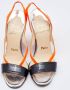 Christian Louboutin Pre-owned Leather sandals Orange Dames - Thumbnail 2
