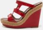 Christian Louboutin Pre-owned Leather sandals Red Dames - Thumbnail 2